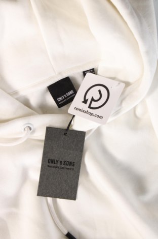 Herren Sweatshirt Only & Sons, Größe L, Farbe Weiß, Preis € 13,04