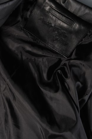 Ανδρικό δερμάτινο μπουφάν, Μέγεθος L, Χρώμα Μαύρο, Τιμή 59,57 €
