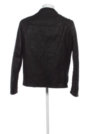 Ανδρικό δερμάτινο μπουφάν Angelo Litrico, Μέγεθος XL, Χρώμα Μαύρο, Τιμή 62,88 €