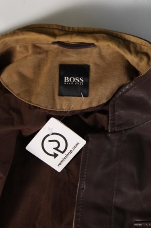 Pánska kožená bunda  BOSS, Veľkosť L, Farba Hnedá, Cena  324,27 €
