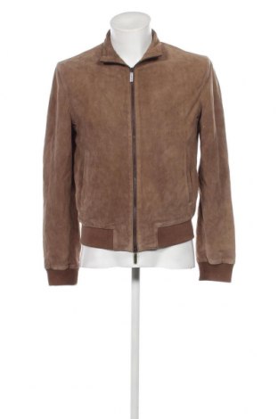 Ανδρικό δερμάτινο μπουφάν Calvin Klein, Μέγεθος M, Χρώμα  Μπέζ, Τιμή 101,69 €