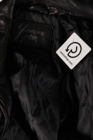 Ανδρικό δερμάτινο μπουφάν Dockers, Μέγεθος XL, Χρώμα Μαύρο, Τιμή 118,82 €