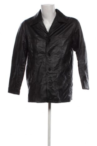Ανδρικό δερμάτινο μπουφάν Henry Morell, Μέγεθος L, Χρώμα Μαύρο, Τιμή 59,57 €