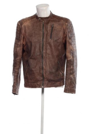 Pánska kožená bunda  Jack & Jones PREMIUM, Veľkosť XL, Farba Hnedá, Cena  69,91 €