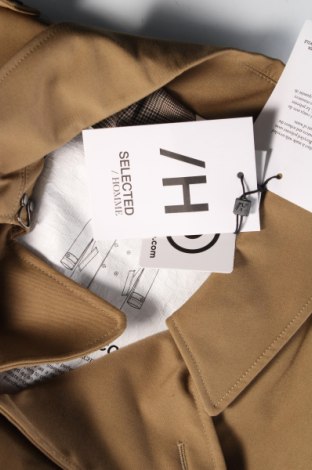 Ανδρικά παλτό Selected Homme, Μέγεθος S, Χρώμα  Μπέζ, Τιμή 64,18 €