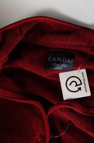 Ανδρική ζακέτα fleece Canda, Μέγεθος L, Χρώμα Κόκκινο, Τιμή 13,27 €