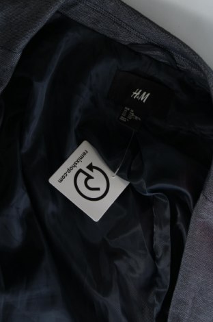 Мъжко сако H&M, Размер XL, Цвят Син, Цена 17,60 лв.
