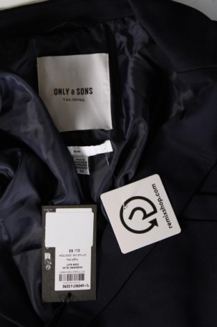 Ανδρικό σακάκι Only & Sons, Μέγεθος L, Χρώμα Μπλέ, Τιμή 15,15 €