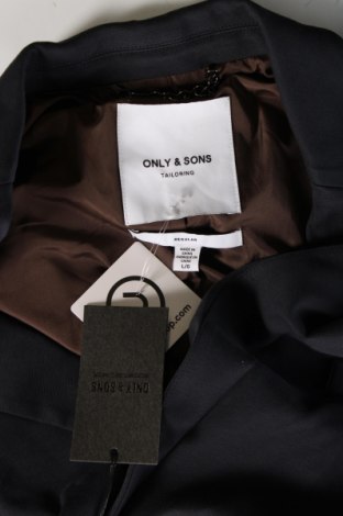 Herren Sakko Only & Sons, Größe L, Farbe Schwarz, Preis € 36,08