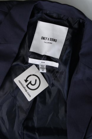 Herren Sakko Only & Sons, Größe M, Farbe Blau, Preis € 14,43