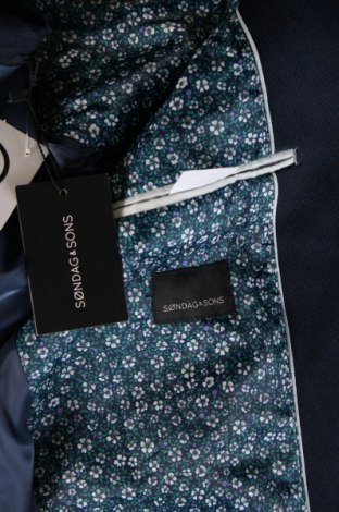 Ανδρικό σακάκι Sondag & Sons, Μέγεθος L, Χρώμα Μπλέ, Τιμή 18,40 €