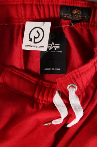 Pantaloni trening de bărbați Alpha Industries, Mărime L, Culoare Roșu, Preț 275,33 Lei