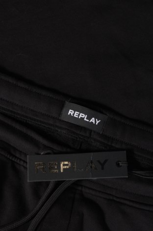 Pantaloni trening de bărbați Replay, Mărime XL, Culoare Negru, Preț 250,17 Lei