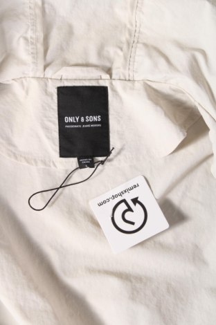 Ανδρικό μπουφάν Only & Sons, Μέγεθος L, Χρώμα Λευκό, Τιμή 15,88 €