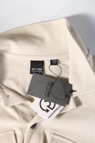 Herrenjacke Only & Sons, Größe L, Farbe Beige, Preis € 17,86