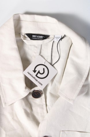 Ανδρικό μπουφάν Only & Sons, Μέγεθος L, Χρώμα Λευκό, Τιμή 17,86 €