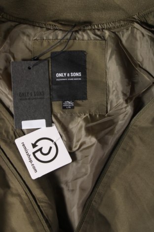 Ανδρικό μπουφάν Only & Sons, Μέγεθος L, Χρώμα Πράσινο, Τιμή 15,88 €