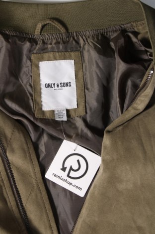 Herrenjacke Only & Sons, Größe M, Farbe Grün, Preis € 18,37