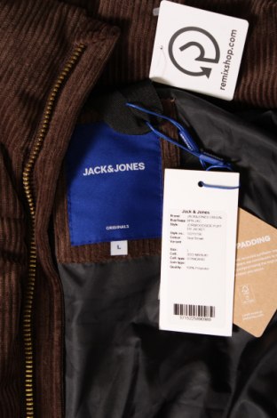 Férfi dzseki Originals By Jack & Jones, Méret L, Szín Barna, Ár 14 156 Ft