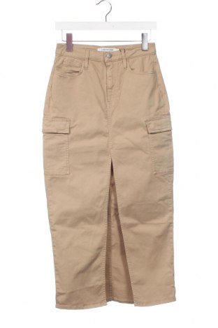 Пола Calvin Klein Jeans, Размер XS, Цвят Екрю, Цена 102,85 лв.