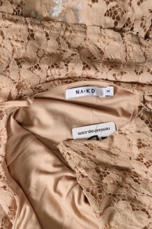 Φόρεμα NA-KD, Μέγεθος XS, Χρώμα  Μπέζ, Τιμή 14,55 €