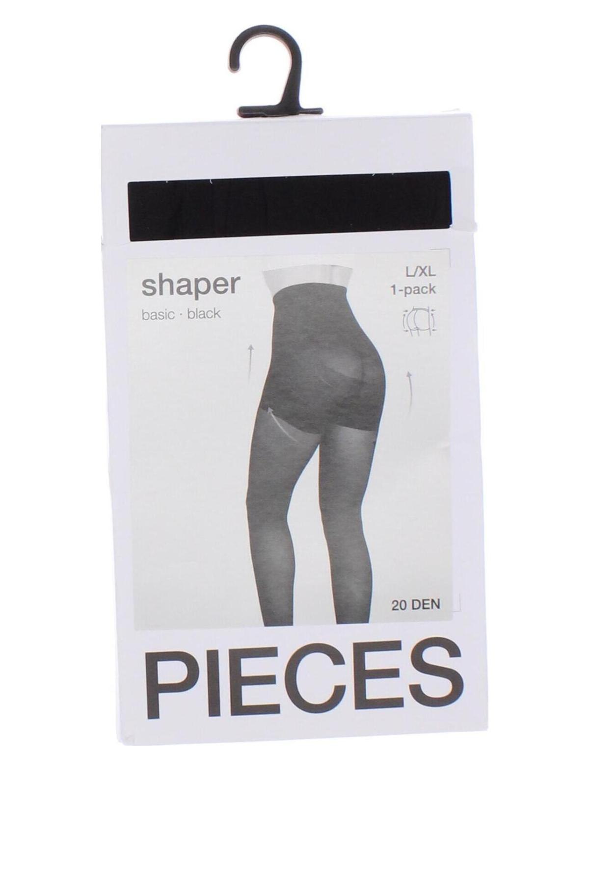 Strumpfhose Pieces, Größe L, Farbe Schwarz, Preis 14,95 €