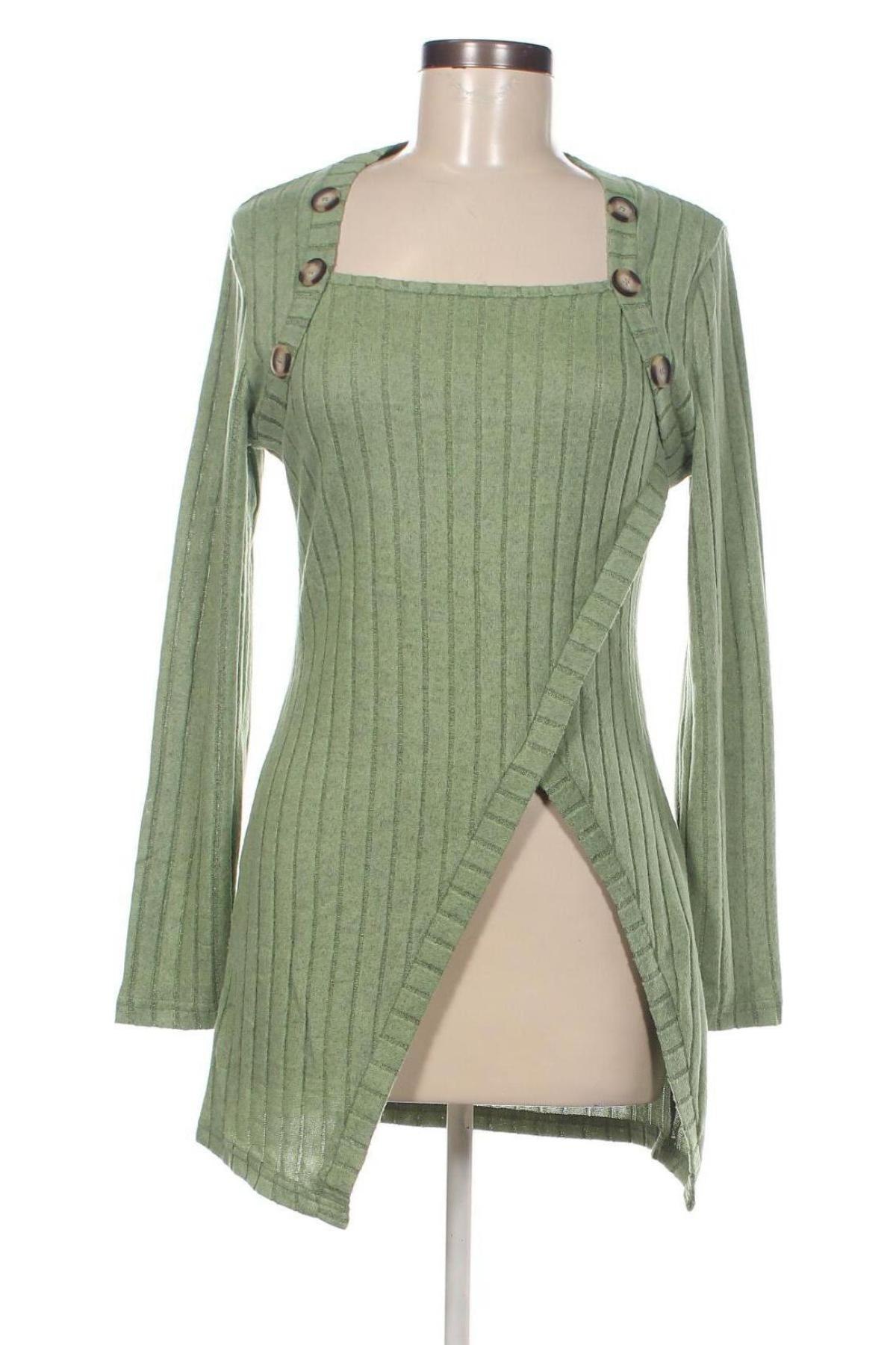 Дамска блуза, Размер L, Цвят Зелен, Цена 7,60 лв.
