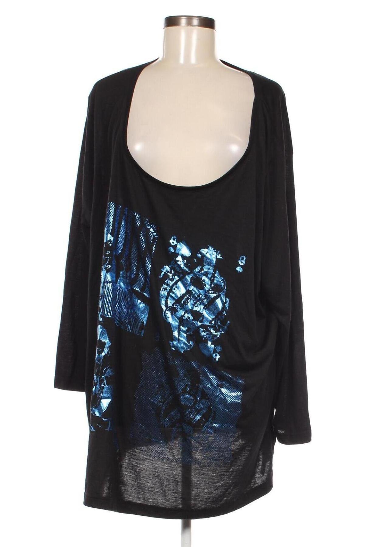 Γυναικεία μπλούζα, Μέγεθος 4XL, Χρώμα Μαύρο, Τιμή 5,88 €
