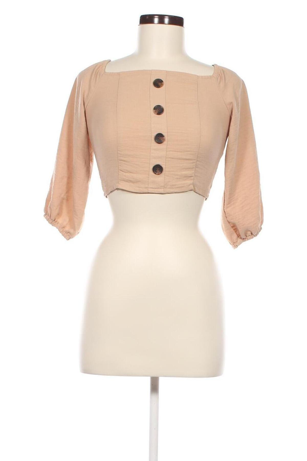 Damen Shirt, Größe S, Farbe Beige, Preis 4,63 €