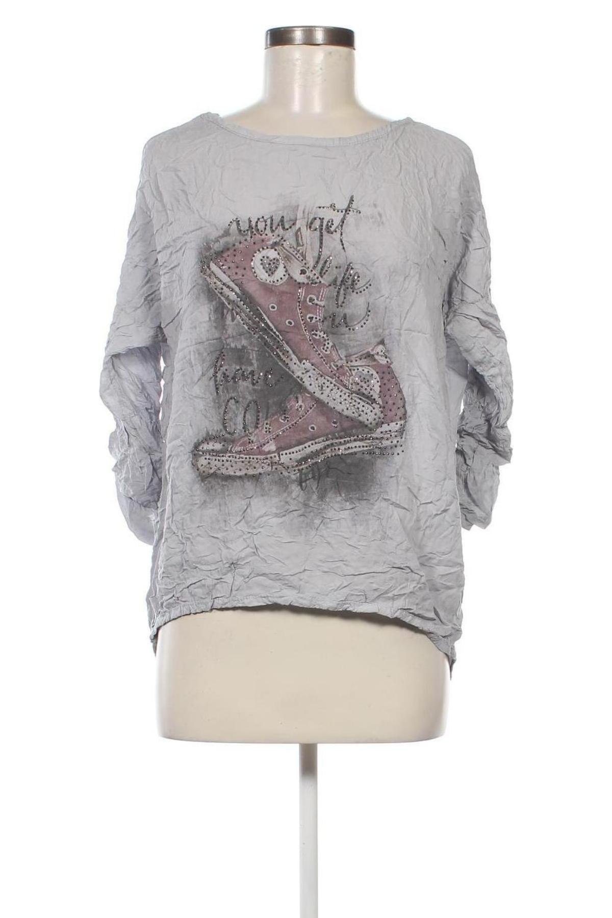 Γυναικεία μπλούζα, Μέγεθος L, Χρώμα Γκρί, Τιμή 1,99 €
