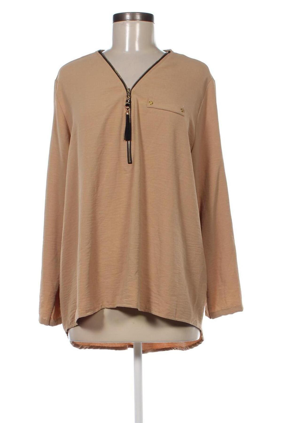 Γυναικεία μπλούζα, Μέγεθος XL, Χρώμα Καφέ, Τιμή 5,88 €