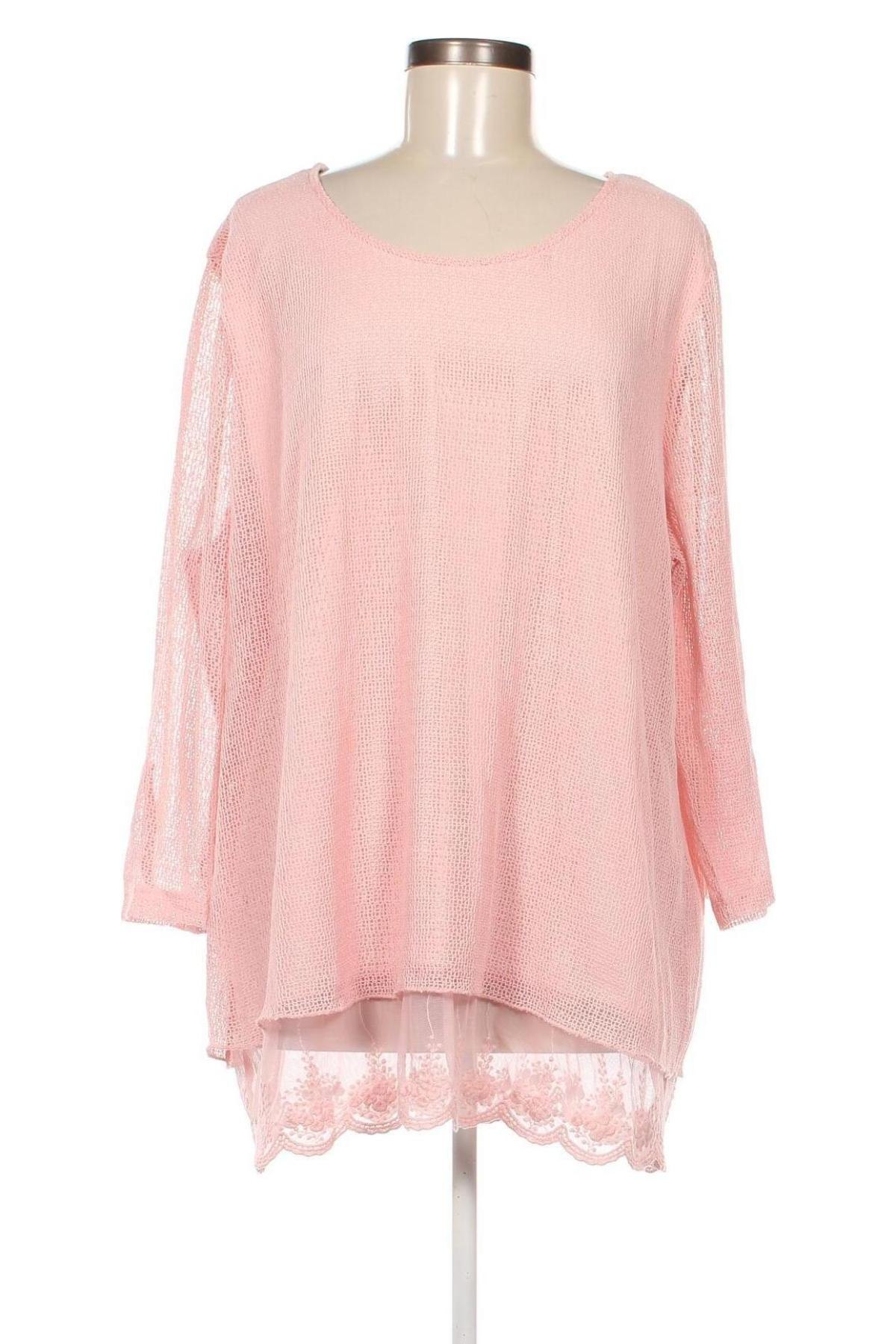 Дамска блуза, Размер 4XL, Цвят Розов, Цена 7,60 лв.