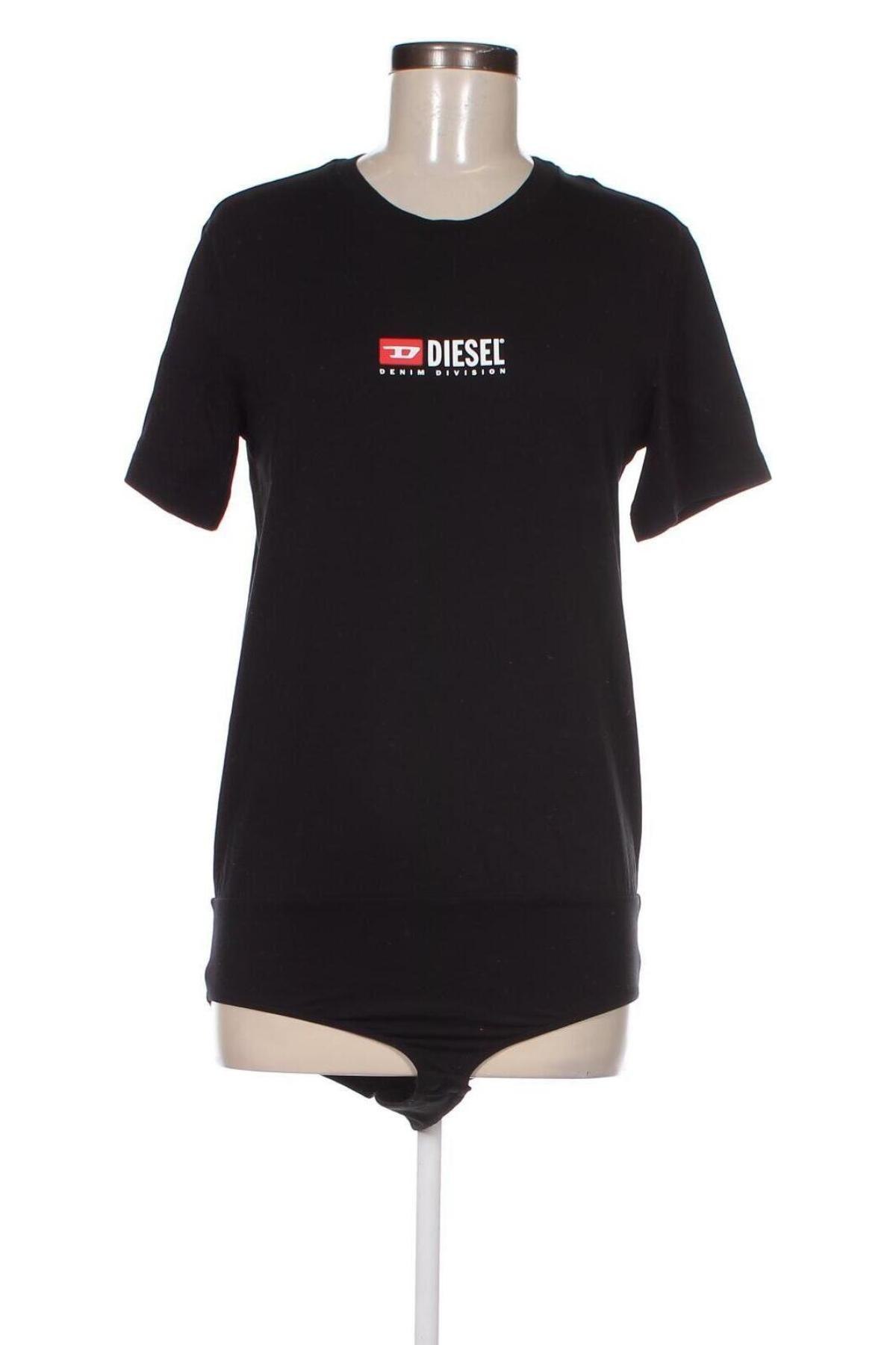 Γυναικεία μπλούζα-Κορμάκι Diesel, Μέγεθος L, Χρώμα Μαύρο, Τιμή 71,50 €