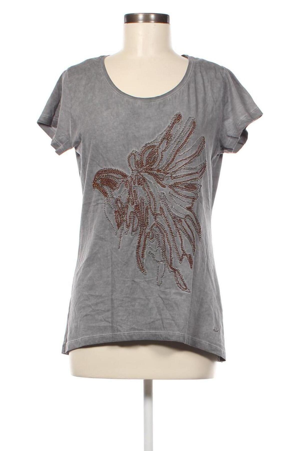 Damen Shirt 17 & Co., Größe L, Farbe Grau, Preis 6,87 €