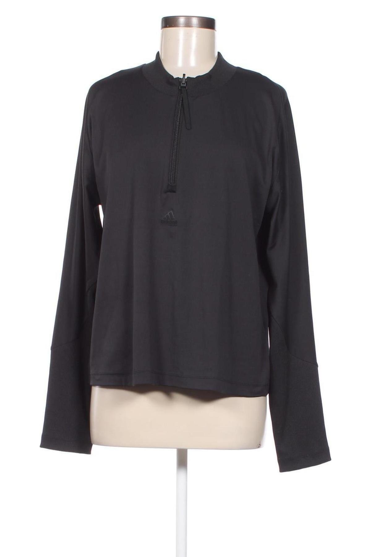 Дамска блуза Adidas, Размер XXL, Цвят Черен, Цена 34,65 лв.