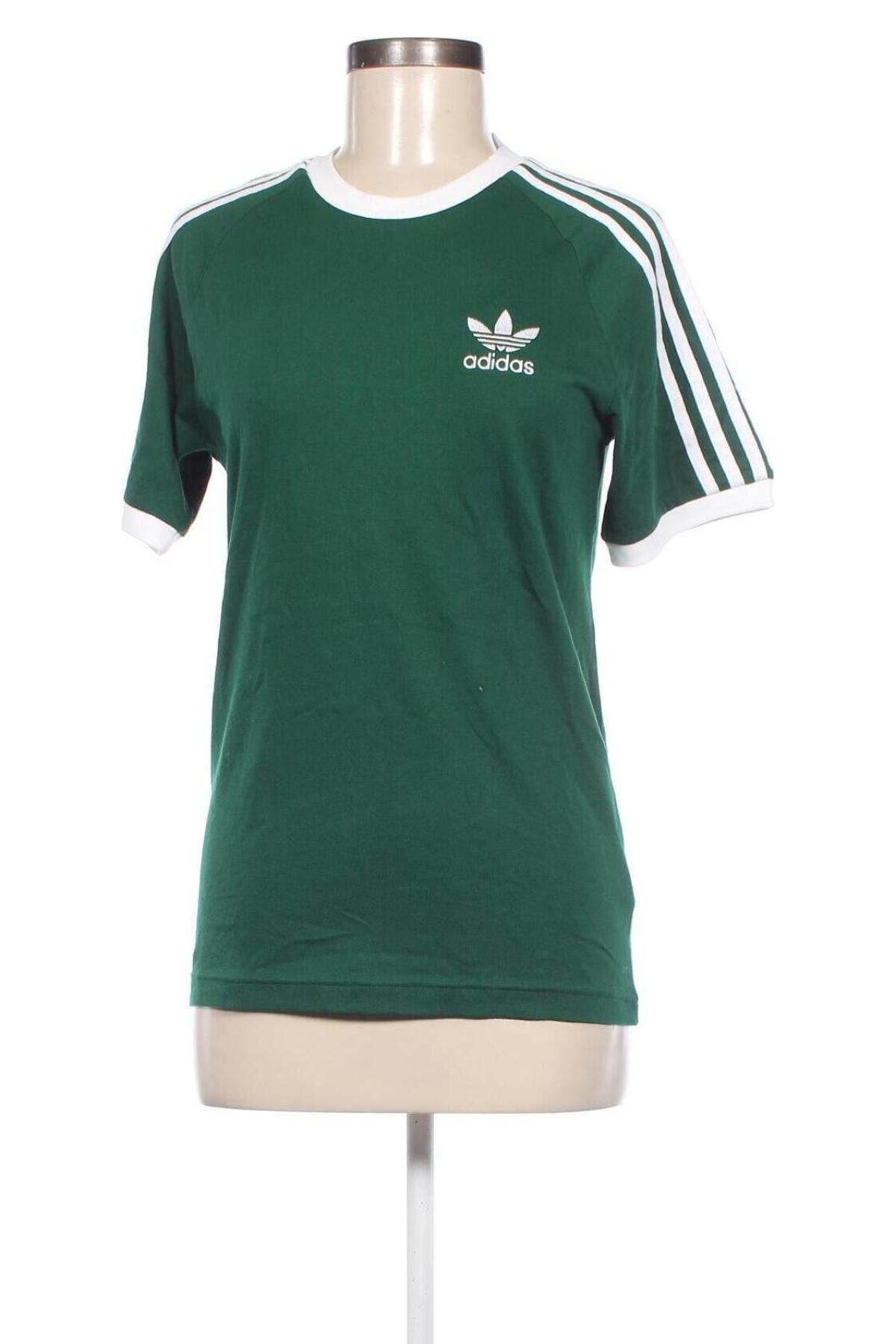 Дамска блуза Adidas, Размер XS, Цвят Зелен, Цена 42,35 лв.