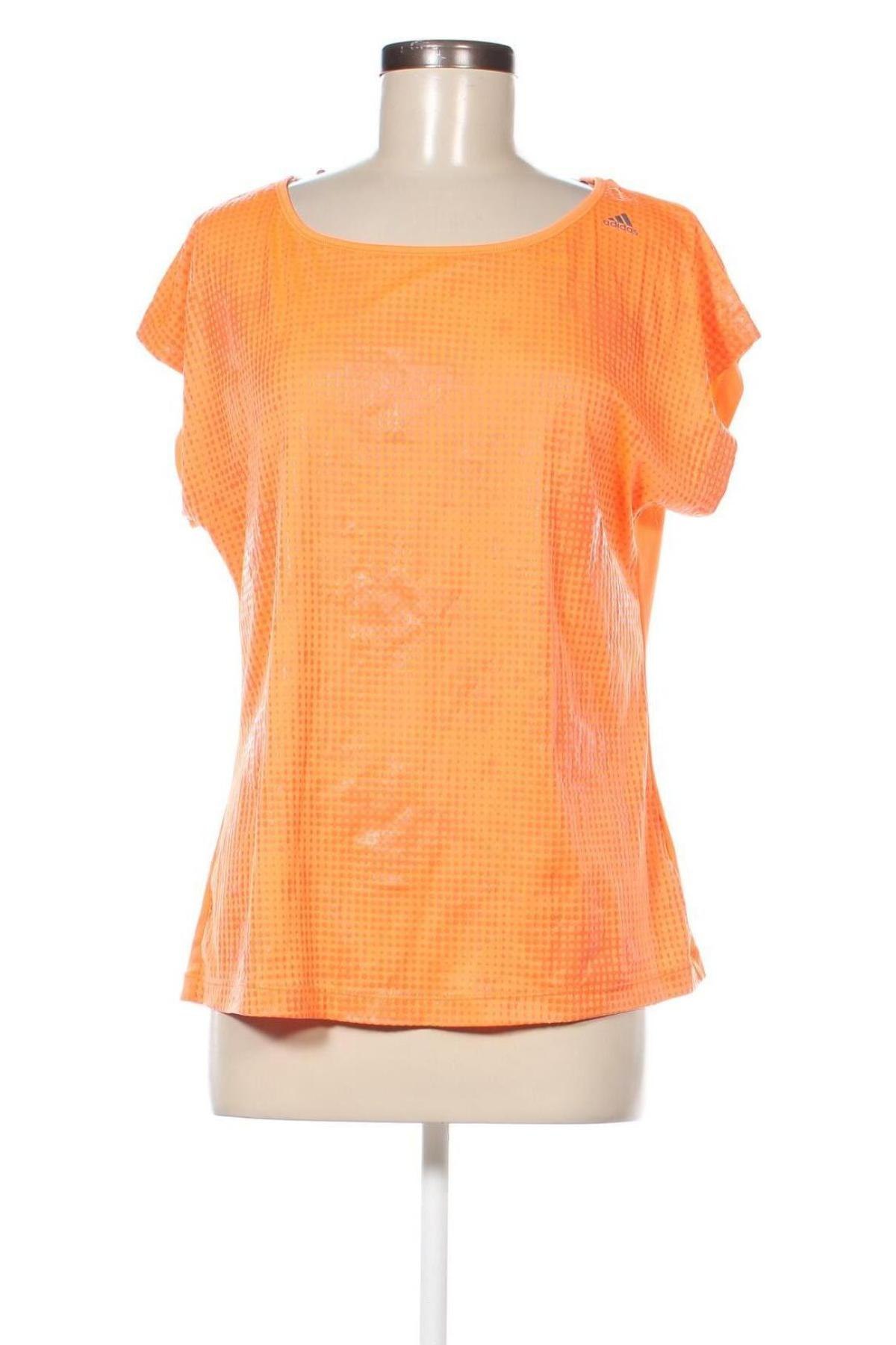 Дамска блуза Adidas, Размер L, Цвят Оранжев, Цена 17,00 лв.