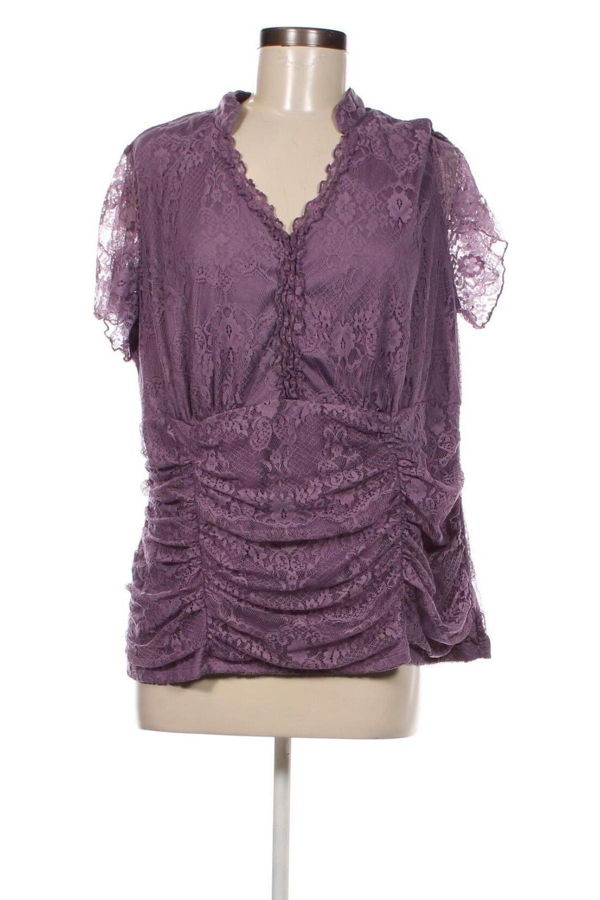 Дамска блуза Agb Woman, Размер XXL, Цвят Лилав, Цена 13,52 лв.