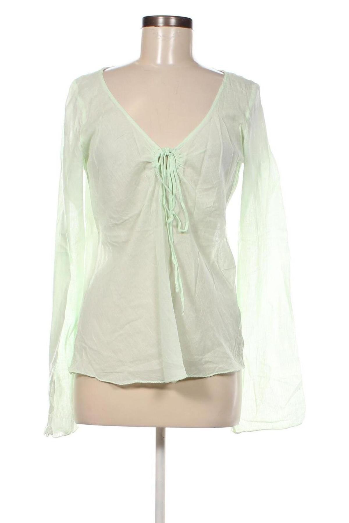 Γυναικεία μπλούζα Amisu, Μέγεθος L, Χρώμα Πράσινο, Τιμή 5,26 €