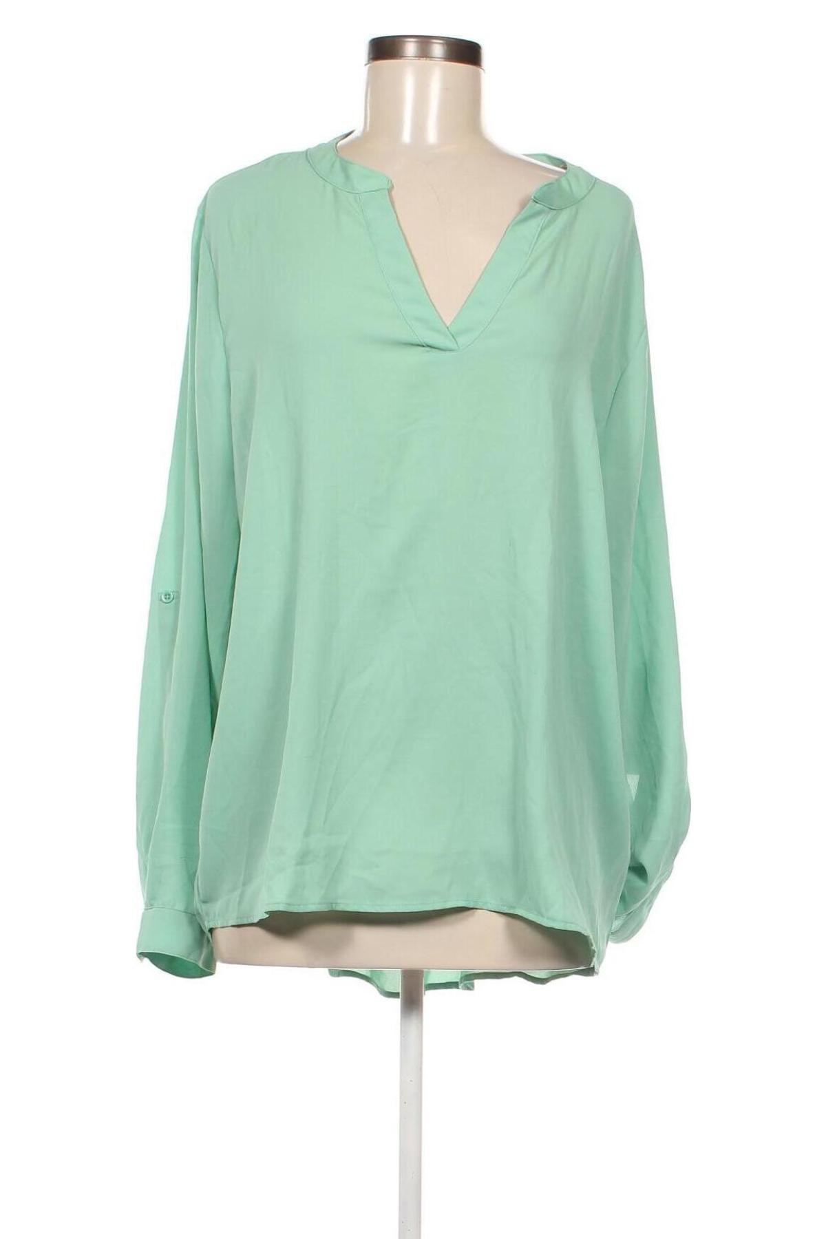 Γυναικεία μπλούζα Amisu, Μέγεθος XL, Χρώμα Πράσινο, Τιμή 5,88 €
