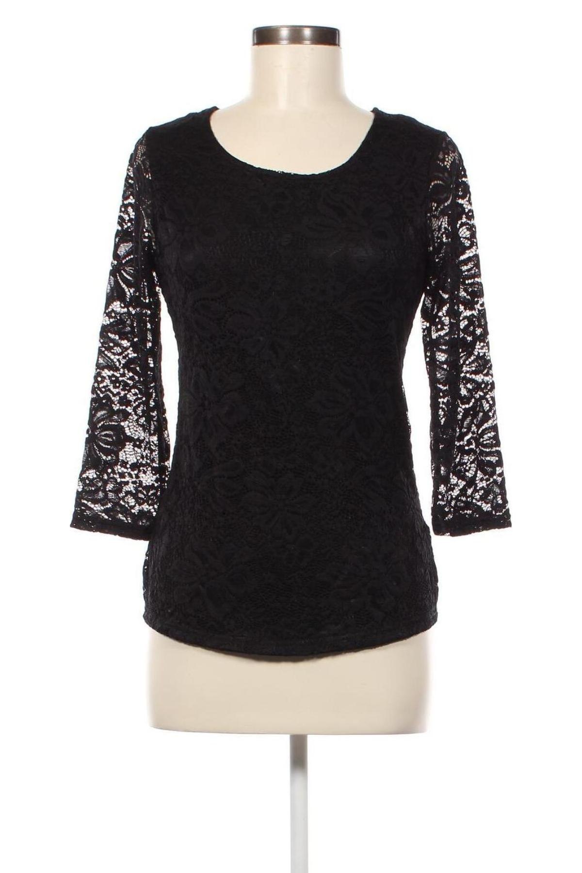 Γυναικεία μπλούζα Amisu, Μέγεθος L, Χρώμα Μαύρο, Τιμή 4,11 €