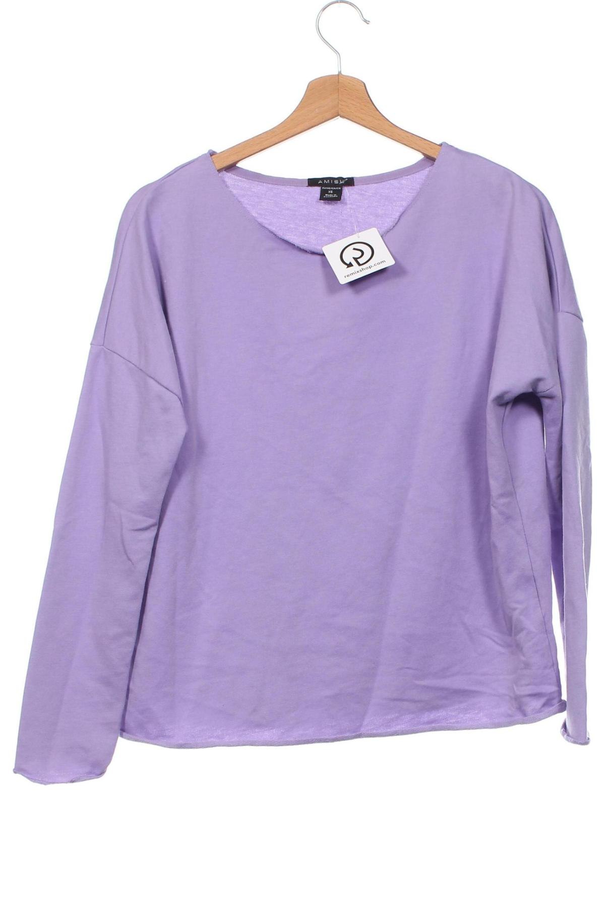 Γυναικεία μπλούζα Amisu, Μέγεθος XS, Χρώμα Βιολετί, Τιμή 5,55 €