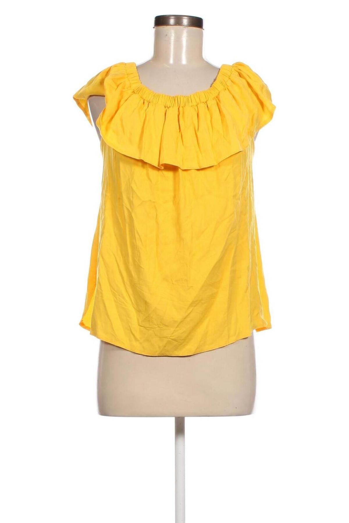 Дамска блуза Awama, Размер M, Цвят Жълт, Цена 20,36 лв.