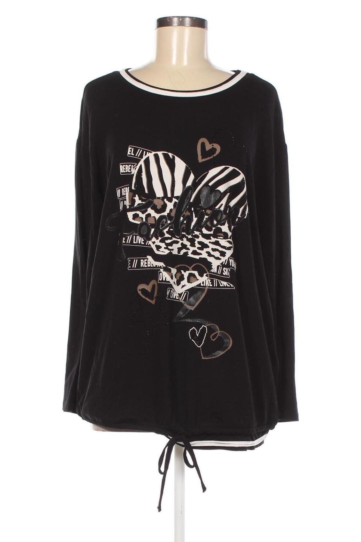 Γυναικεία μπλούζα Barbara Lebek, Μέγεθος XL, Χρώμα Μαύρο, Τιμή 13,36 €