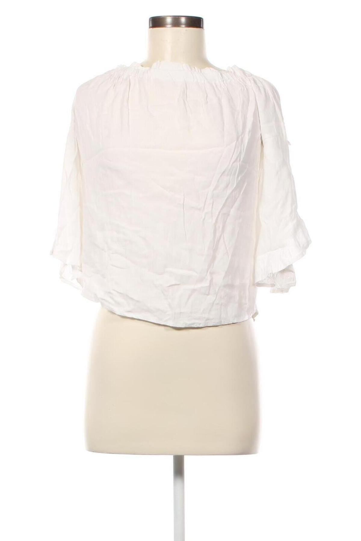Damen Shirt Bershka, Größe S, Farbe Weiß, Preis 3,31 €