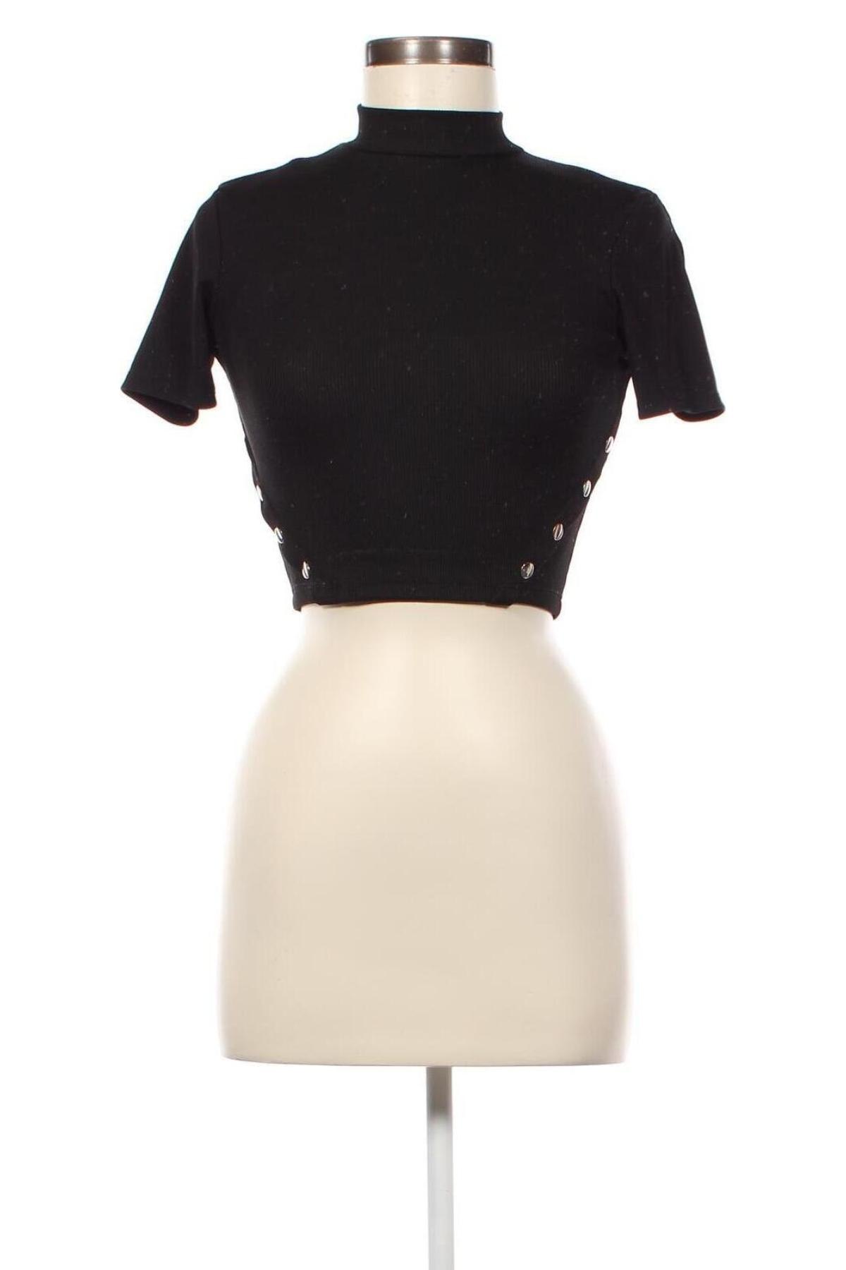 Damen Shirt Bershka, Größe XS, Farbe Schwarz, Preis 13,22 €
