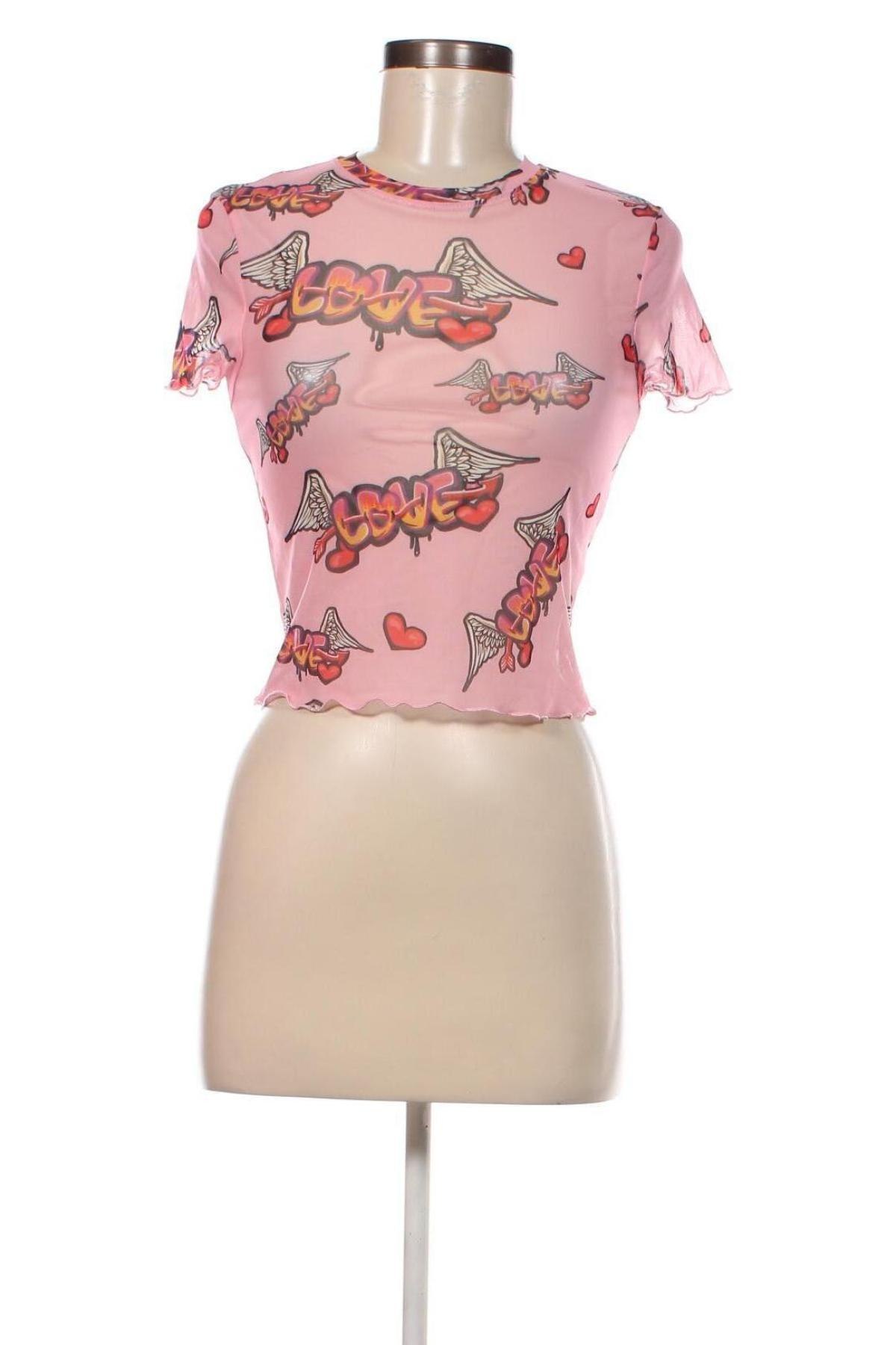 Damen Shirt Bershka, Größe S, Farbe Mehrfarbig, Preis 5,83 €