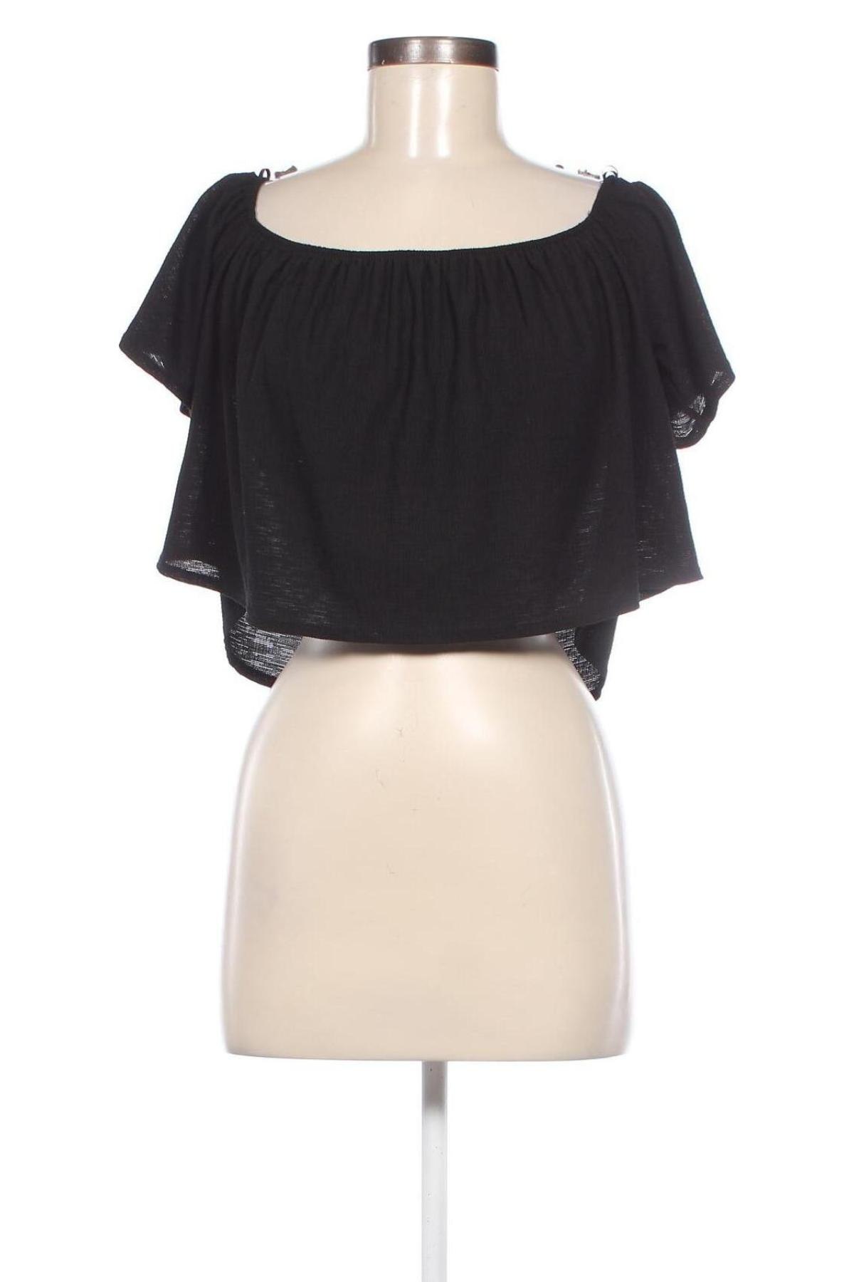 Γυναικεία μπλούζα Bershka, Μέγεθος S, Χρώμα Μαύρο, Τιμή 3,53 €