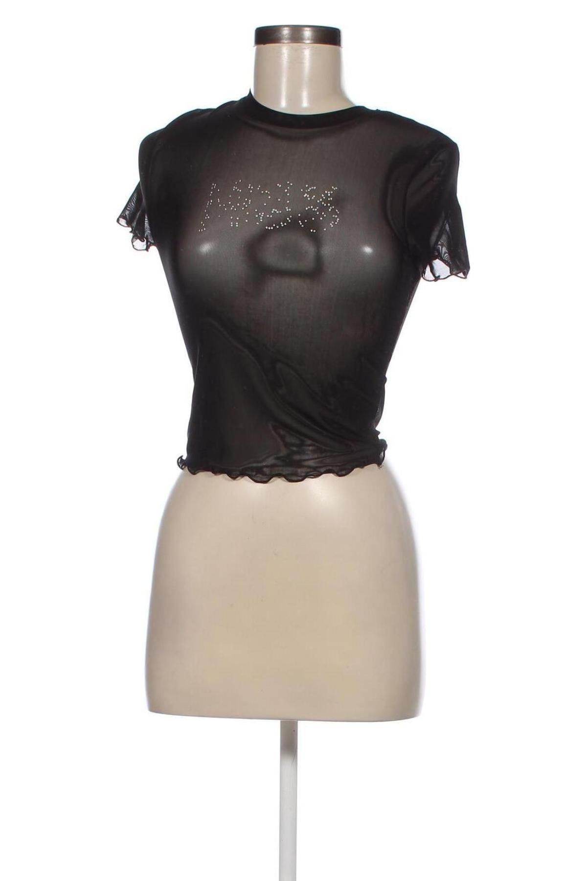 Γυναικεία μπλούζα Bershka, Μέγεθος XS, Χρώμα Μαύρο, Τιμή 2,94 €