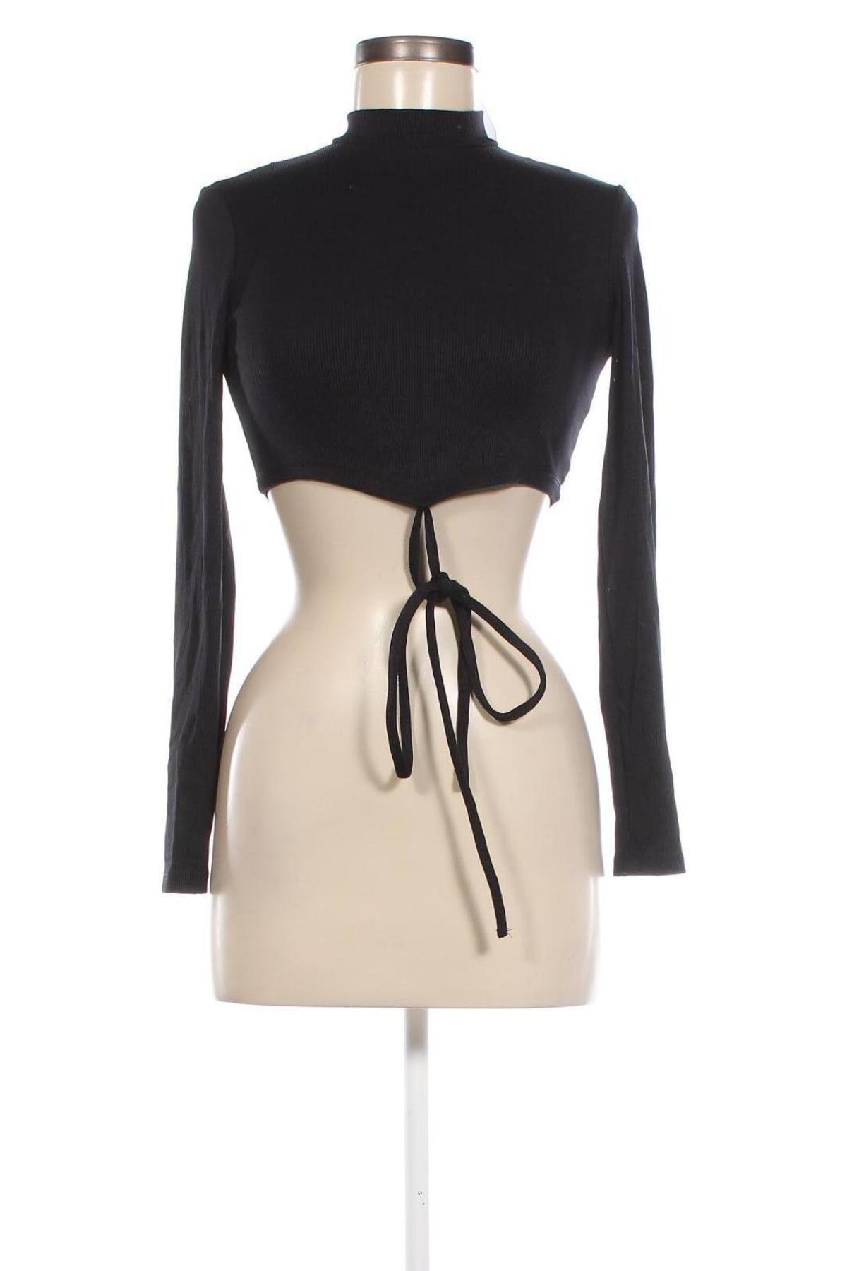 Γυναικεία μπλούζα Bershka, Μέγεθος S, Χρώμα Μαύρο, Τιμή 2,94 €